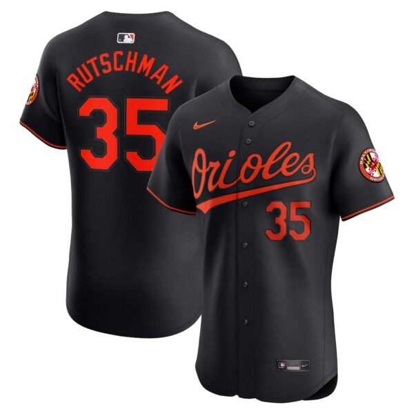 Adley Rutschman Baltimore Orioles Nike Alternate Elite Player Jersey  Black