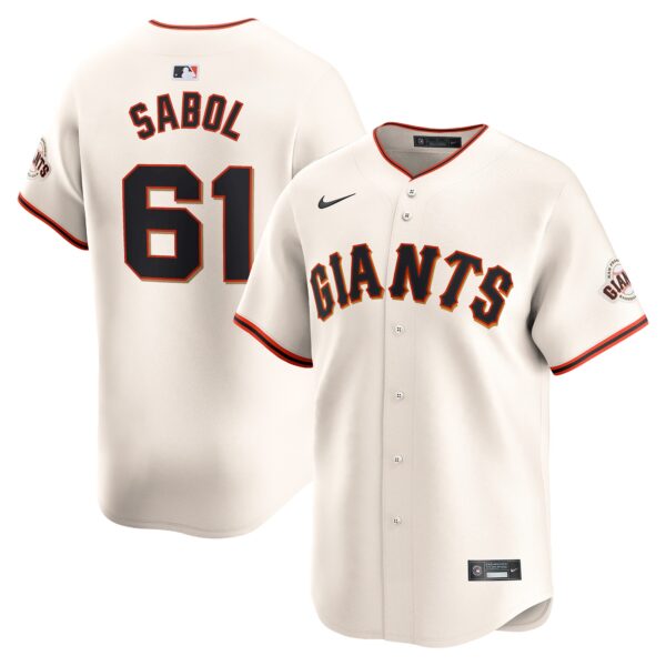 Blake Sabol San Francisco Giants Nike Home Limited Player Jersey  Cream
