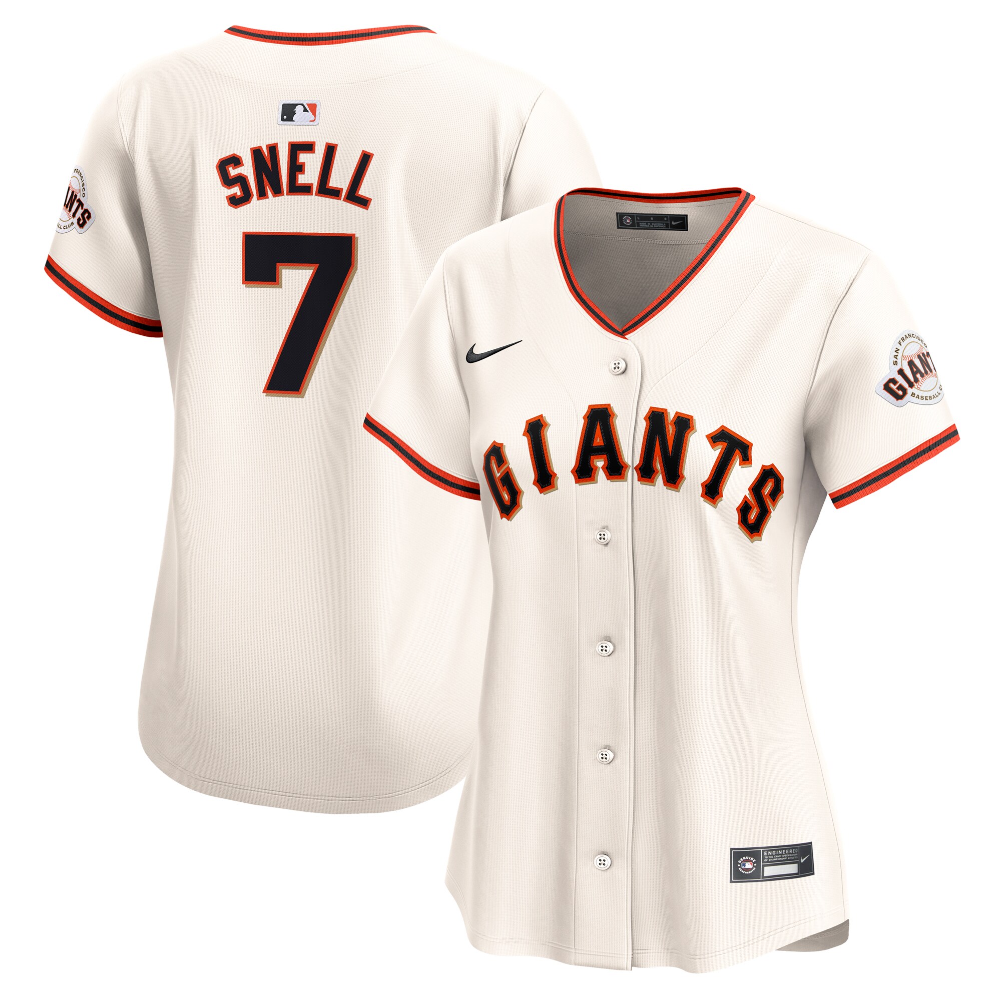 Blake Snell San Francisco Giants Nike Women_s Home Limited Jersey  Cream