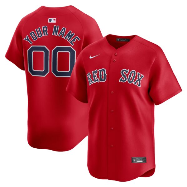 Boston Red Sox Nike  Alternate Limited Custom Jerseynbsp– Red