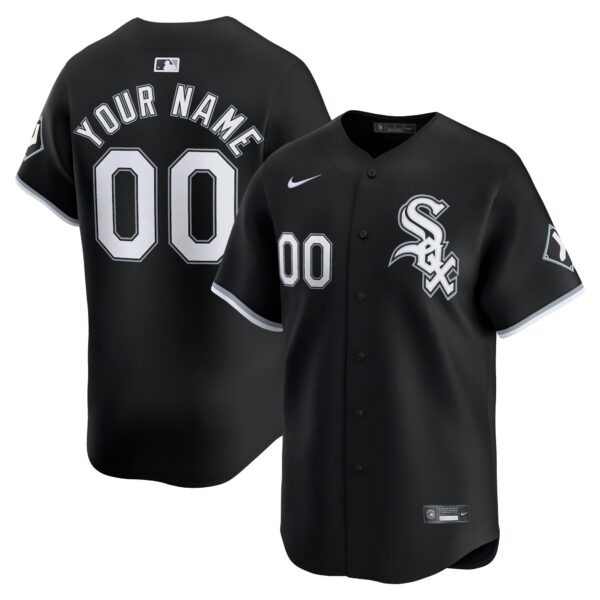 Chicago White Sox Nike  Alternate Limited Custom Jerseynbsp– Black 1