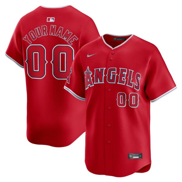 Los Angeles Angels Nike  Alternate Limited Custom Jerseynbsp– Red