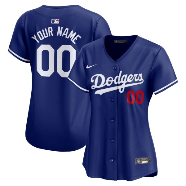 Los Angeles Dodgers Nike Women's  Alternate Limited Custom Jerseynbsp– Royal