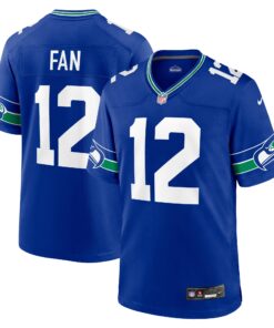12s Seattle Seahawks  Throwback Player Game Jersey  Royal