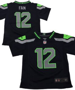 12s Seattle Seahawks  Toddler Game Jersey  Navy