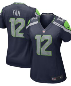 12s Seattle Seahawks  Women_s Player Jersey  Navy