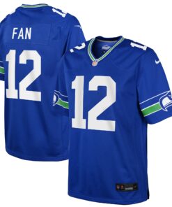 12s Seattle Seahawks  Youth Game Jersey  Royal