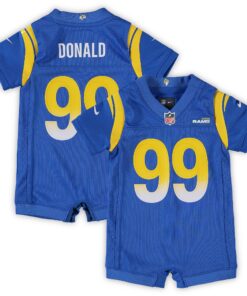 Aaron Donald Los Angeles Rams  Infant Game Romper Jersey  Royal