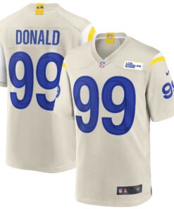 Aaron Donald Los Angeles Rams  Player Game Jersey  Bone