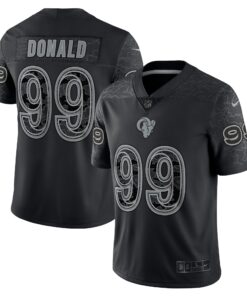 Aaron Donald Los Angeles Rams  RFLCTV Limited Jersey  Black