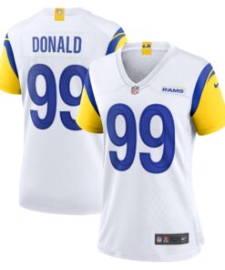 Aaron Donald Los Angeles Rams  Women_s Player Jersey  White