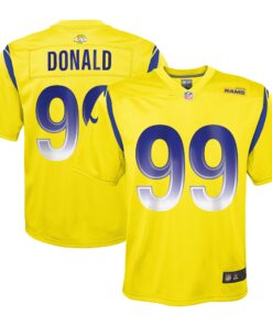 Aaron Donald Los Angeles Rams  Youth Inverted Game Jersey  Gold