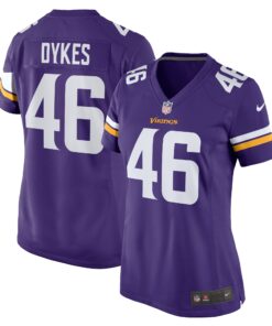 Aaron Dykes Minnesota Vikings  Women_s Team Game Jersey  Purple
