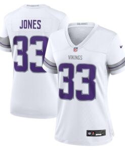 Aaron Jones Minnesota Vikings  Women_s Alternate Game Player Jersey  White
