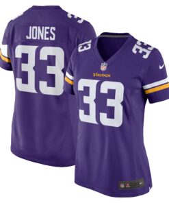 Aaron Jones Minnesota Vikings  Women_s Game Player Jersey  Purple