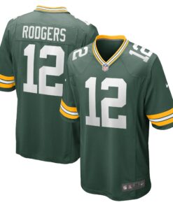 Aaron Rodgers Green Bay Packers  Game Team Jersey  Green