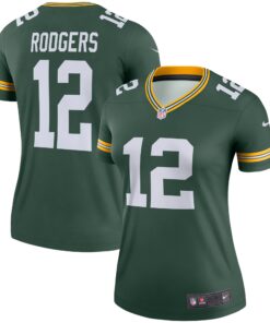 Aaron Rodgers Green Bay Packers  Women_s Legend Jersey  Green