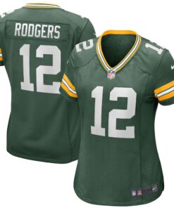 Aaron Rodgers Green Bay Packers  Women_s Player Jersey  Green