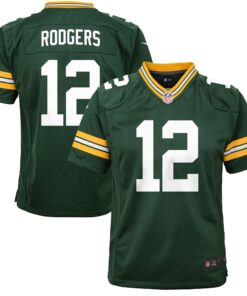Aaron Rodgers Green Bay Packers  Youth Game Jersey  Green