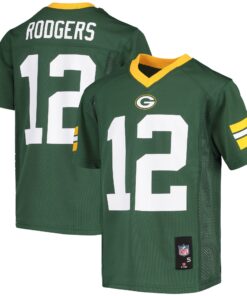 Aaron Rodgers Green Bay Packers Youth Replica Player Jersey  Green