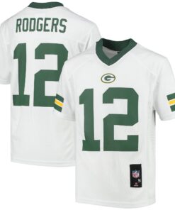 Aaron Rodgers Green Bay Packers Youth Replica Player Jersey  White