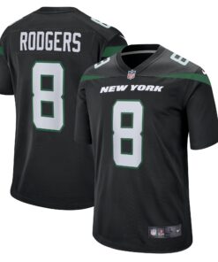 Aaron Rodgers New York Jets  Game Jersey  Black