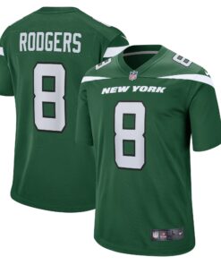 Aaron Rodgers New York Jets  Game Jersey  Gotham Green