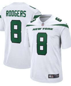 Aaron Rodgers New York Jets  Game Jersey  White