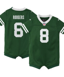 Aaron Rodgers New York Jets  Newborn amp Infant Game Romper Jersey  Legacy Green