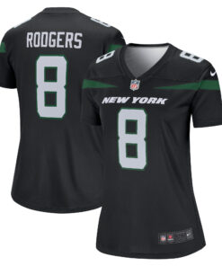 Aaron Rodgers New York Jets  Women_s Alternate Legend Player Jersey  Stealth Black