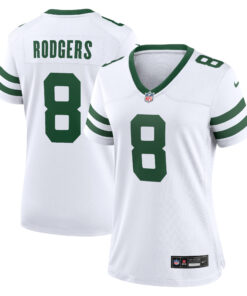 Aaron Rodgers New York Jets  Women_s Game Jersey   Legacy White