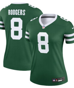 Aaron Rodgers New York Jets  Women_s Legend Jersey  Legacy Green