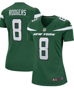 Aaron Rodgers New York Jets  Women_s Player Jersey  Green