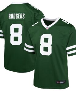Aaron Rodgers New York Jets  Youth Game Jersey  Gotham Green