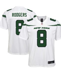 Aaron Rodgers New York Jets  Youth Game Jersey  White