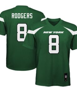 Aaron Rodgers New York Jets Youth Replica Player Jersey  Gotham Green