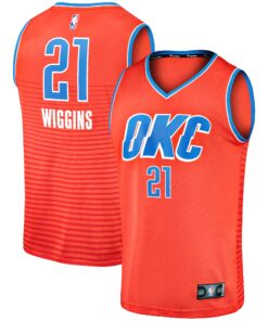 Aaron Wiggins Oklahoma City Thunder Fanatics Fast Break Replica Player Jersey - Statement Edition - Orange