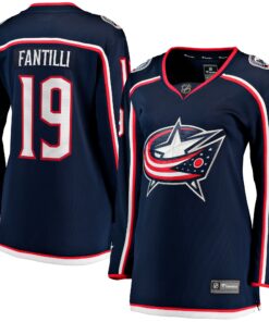 Adam Fantilli Columbus Blue Jackets Fanatics Women_s Home Premier Breakaway Player Jersey  Navy