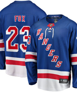 Adam Fox New York Rangers Fanatics Home Breakaway Replica Jersey  Blue
