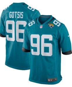 Adam Gotsis Jacksonville Jaguars  Game Jersey  Teal