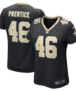 Adam Prentice New Orleans Saints  Women_s Game Player Jersey  Black