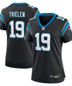 Adam Thielen Carolina Panthers  Women_s Game Player Jersey  Black