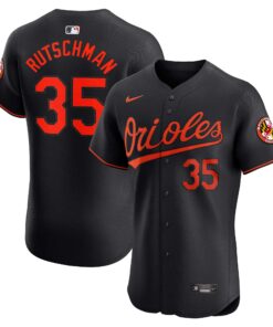 Adley Rutschman Baltimore OriolesAlternate Elite Player Jersey  Black
