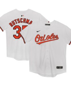 Adley Rutschman Baltimore OriolesPreschool Home Game Jersey  White