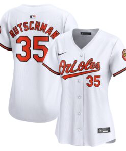 Adley Rutschman Baltimore OriolesWomen_s Home Limited Player Jersey  White