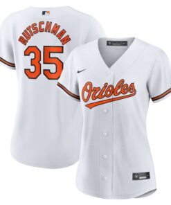 Adley Rutschman Baltimore OriolesWomen_s Home Replica Player Jersey  White