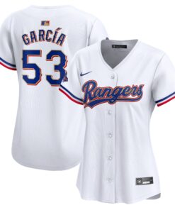 Adolis Garcia Texas RangersWomen_s 2024 Gold Collection Limited Player Jerseynbspâ€“ White