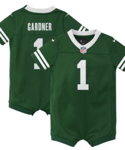 Ahmad Sauce Gardner New York Jets  Newborn amp Infant Game Romper Jersey  Legacy Green