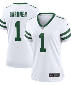 Ahmad Sauce Gardner New York Jets  Women_s Game Player Jersey  Legacy White