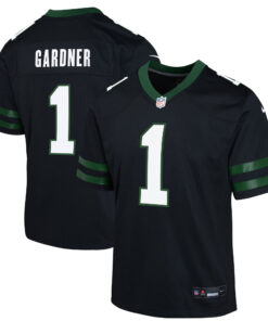 Ahmad Sauce Gardner New York Jets  Youth Alternate Game Jersey  Legacy Black